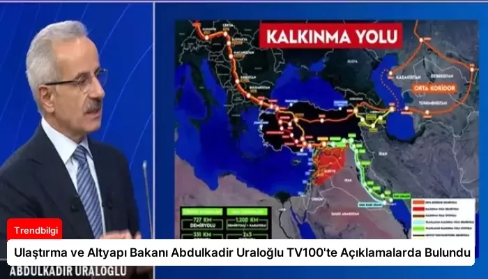 Ulaştırma ve Altyapı Bakanı Abdulkadir Uraloğlu TV100’te Açıklamalarda Bulundu