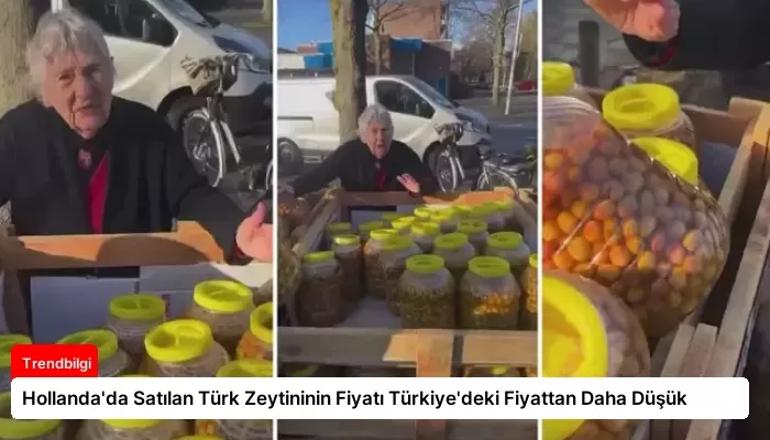 Hollanda’da Satılan Türk Zeytininin Fiyatı Türkiye’deki Fiyattan Daha Düşük