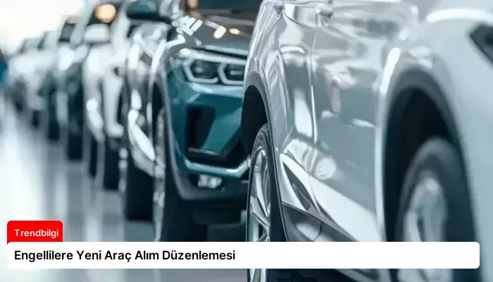 Engellilere Yeni Araç Alım Düzenlemesi