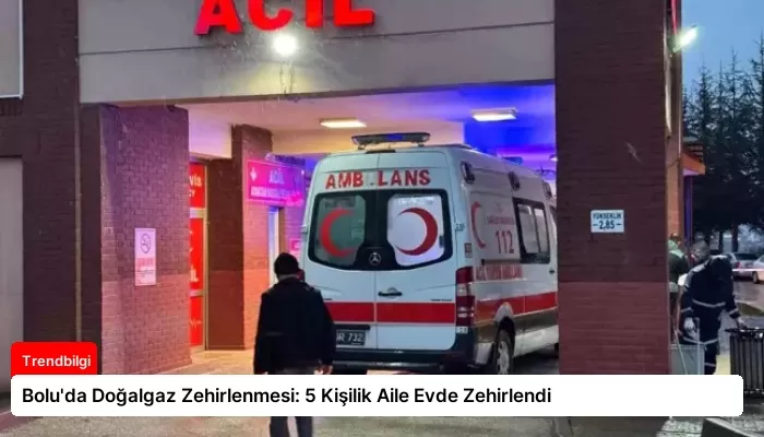 Bolu’da Doğalgaz Zehirlenmesi: 5 Kişilik Aile Evde Zehirlendi
