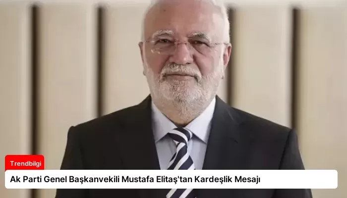 Ak Parti Genel Başkanvekili Mustafa Elitaş’tan Kardeşlik Mesajı