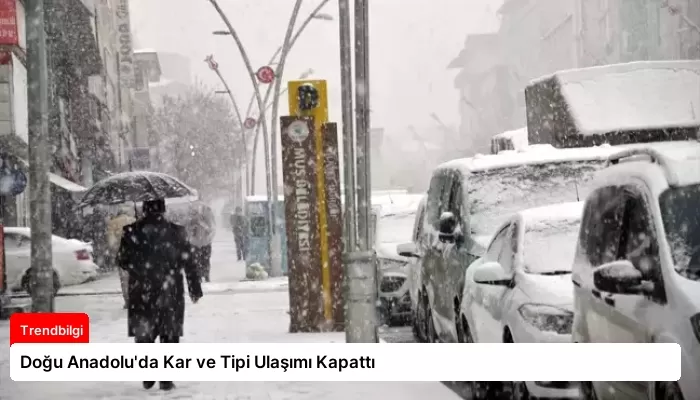 Doğu Anadolu’da Kar ve Tipi Ulaşımı Kapattı