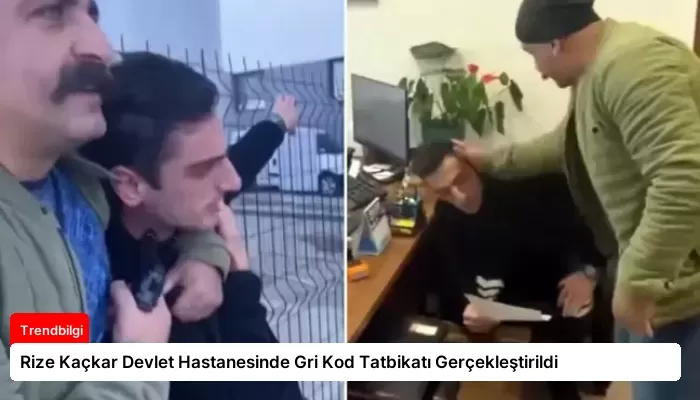 Rize Kaçkar Devlet Hastanesinde Gri Kod Tatbikatı Gerçekleştirildi