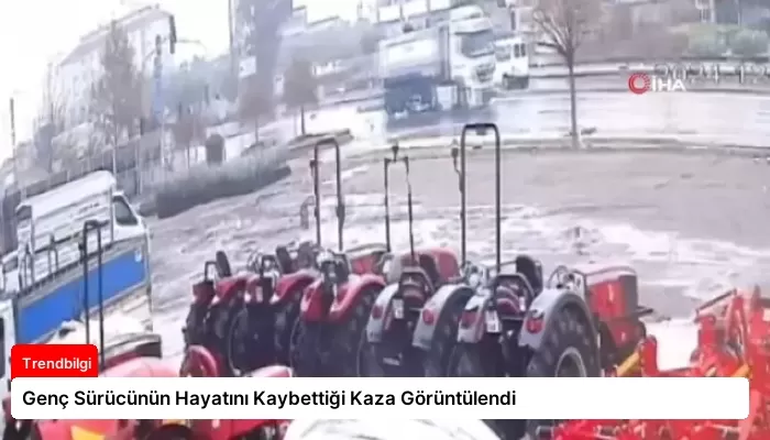 Genç Sürücünün Hayatını Kaybettiği Kaza Görüntülendi