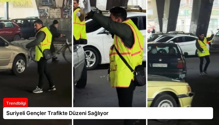 Suriyeli Gençler Trafikte Düzeni Sağlıyor