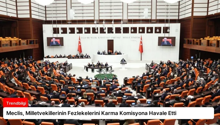 Meclis, Milletvekillerinin Fezlekelerini Karma Komisyona Havale Etti
