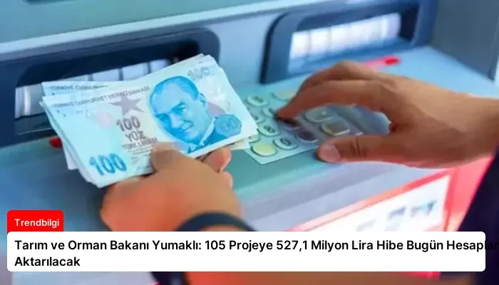 Tarım ve Orman Bakanı Yumaklı: 105 Projeye 527,1 Milyon Lira Hibe Bugün Hesaplara Aktarılacak