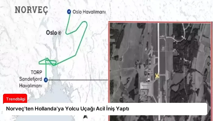 Norveç’ten Hollanda’ya Yolcu Uçağı Acil İniş Yaptı