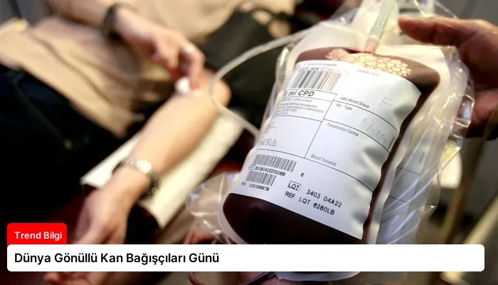 Dünya Gönüllü Kan Bağışçıları Günü