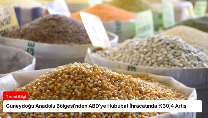 Güneydoğu Anadolu Bölgesi’nden ABD’ye Hububat İhracatında %30,4 Artış