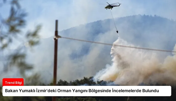 Bakan Yumaklı İzmir’deki Orman Yangını Bölgesinde İncelemelerde Bulundu