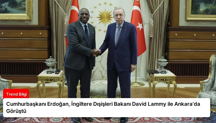 Cumhurbaşkanı Erdoğan, İngiltere Dışişleri Bakanı David Lammy ile Ankara’da Görüştü