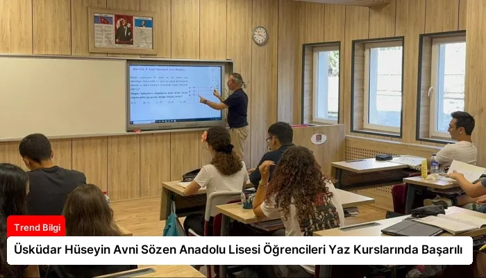 Üsküdar Hüseyin Avni Sözen Anadolu Lisesi Öğrencileri Yaz Kurslarında Başarılı