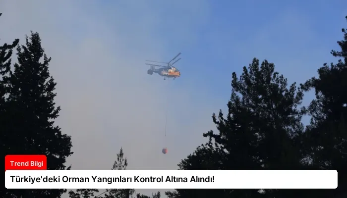 Türkiye’deki Orman Yangınları Kontrol Altına Alındı!