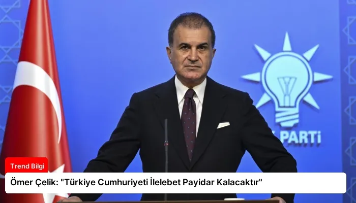 Ömer Çelik: “Türkiye Cumhuriyeti İlelebet Payidar Kalacaktır”