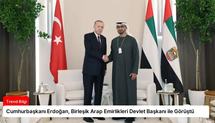 Cumhurbaşkanı Erdoğan, Birleşik Arap Emirlikleri Devlet Başkanı ile Görüştü