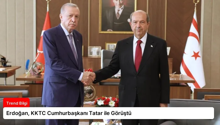 Erdoğan, KKTC Cumhurbaşkanı Tatar ile Görüştü