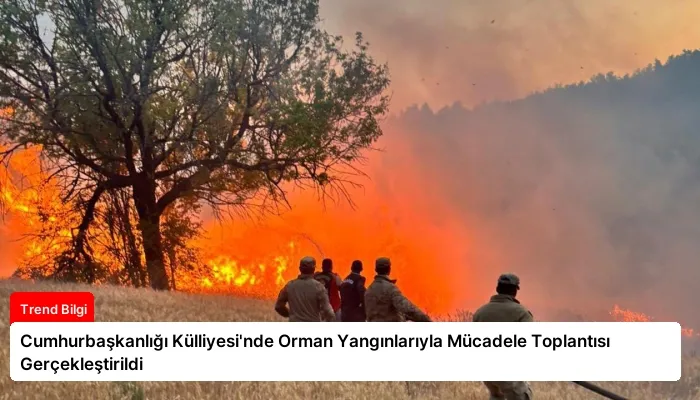 Cumhurbaşkanlığı Külliyesi’nde Orman Yangınlarıyla Mücadele Toplantısı Gerçekleştirildi