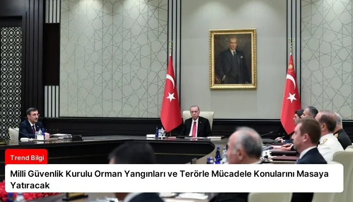Milli Güvenlik Kurulu Orman Yangınları ve Terörle Mücadele Konularını Masaya Yatıracak