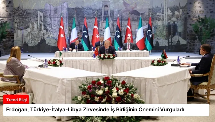 Erdoğan, Türkiye-İtalya-Libya Zirvesinde İş Birliğinin Önemini Vurguladı