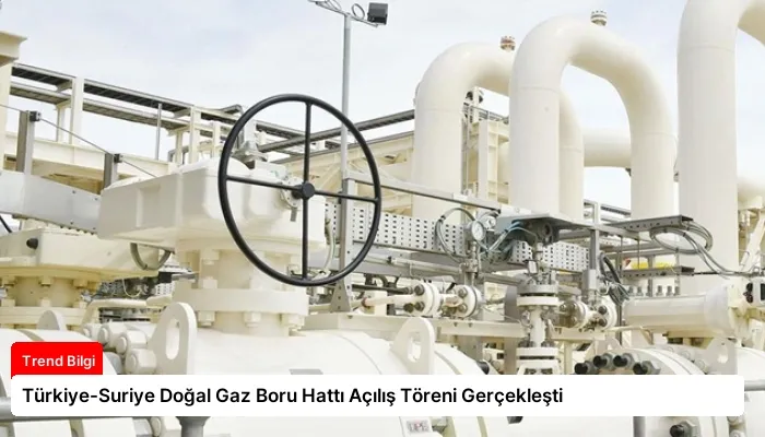 Türkiye-Suriye Doğal Gaz Boru Hattı Açılış Töreni Gerçekleşti