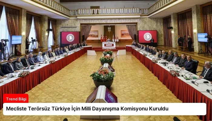 Mecliste Terörsüz Türkiye İçin Milli Dayanışma Komisyonu Kuruldu
