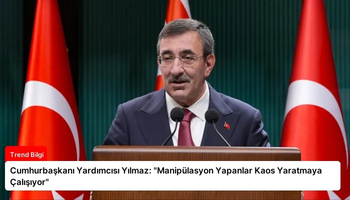 Cumhurbaşkanı Yardımcısı Yılmaz: “Manipülasyon Yapanlar Kaos Yaratmaya Çalışıyor”