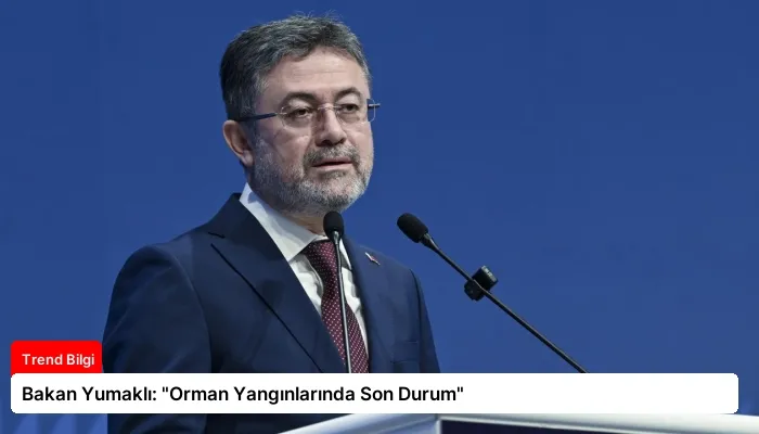 Bakan Yumaklı: “Orman Yangınlarında Son Durum”