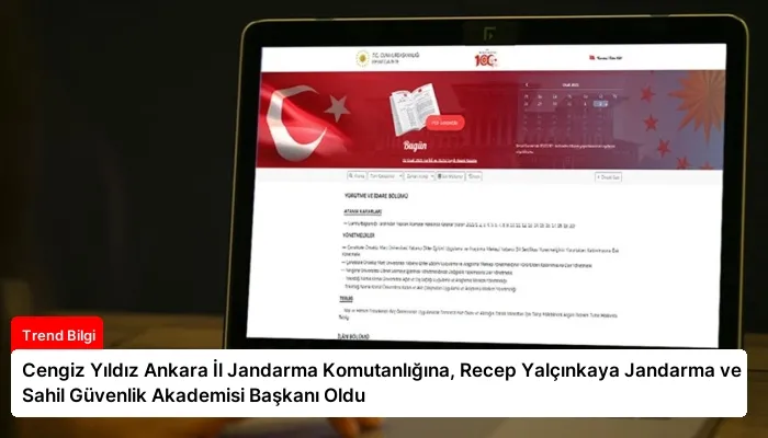 Cengiz Yıldız Ankara İl Jandarma Komutanlığına, Recep Yalçınkaya Jandarma ve Sahil Güvenlik Akademisi Başkanı Oldu