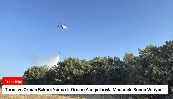 Tarım ve Orman Bakanı Yumaklı: Orman Yangınlarıyla Mücadele Sonuç Veriyor