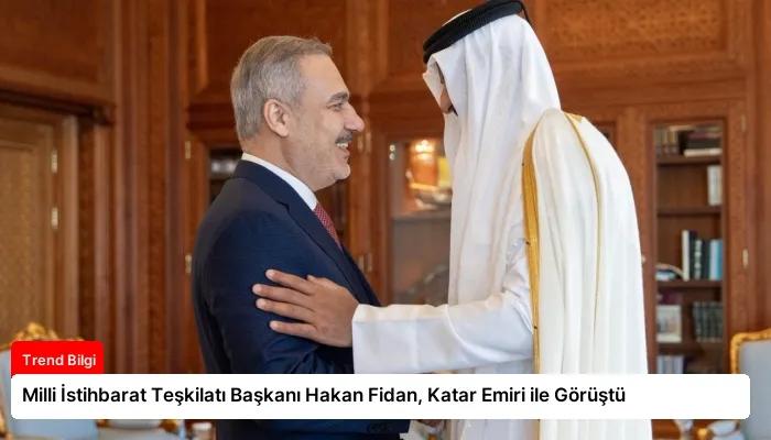 Milli İstihbarat Teşkilatı Başkanı Hakan Fidan, Katar Emiri ile Görüştü