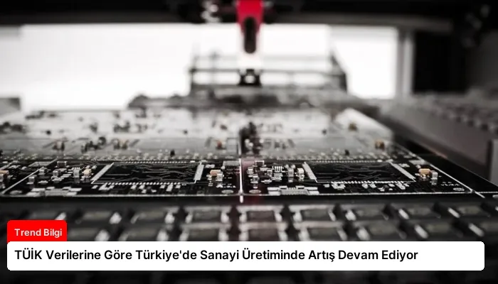 TÜİK Verilerine Göre Türkiye’de Sanayi Üretiminde Artış Devam Ediyor