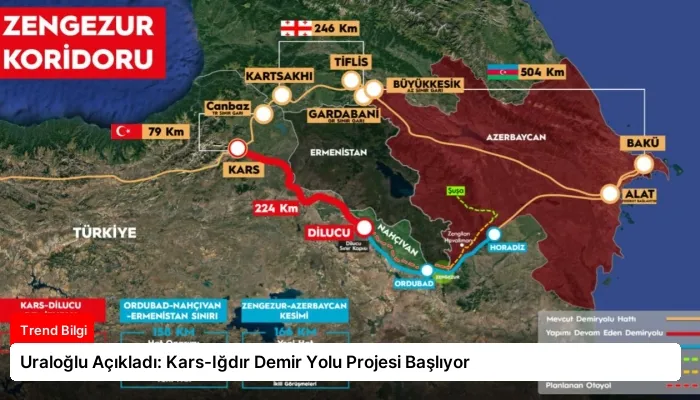 Uraloğlu Açıkladı: Kars-Iğdır Demir Yolu Projesi Başlıyor