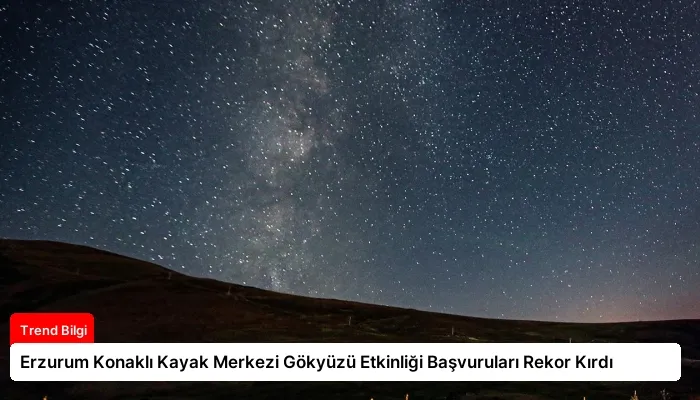 Erzurum Konaklı Kayak Merkezi Gökyüzü Etkinliği Başvuruları Rekor Kırdı