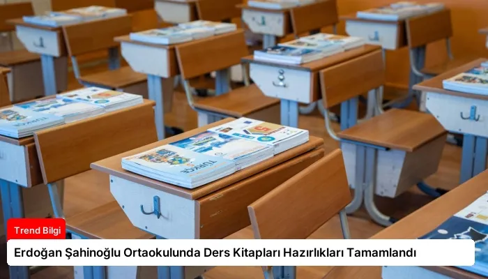 Erdoğan Şahinoğlu Ortaokulunda Ders Kitapları Hazırlıkları Tamamlandı