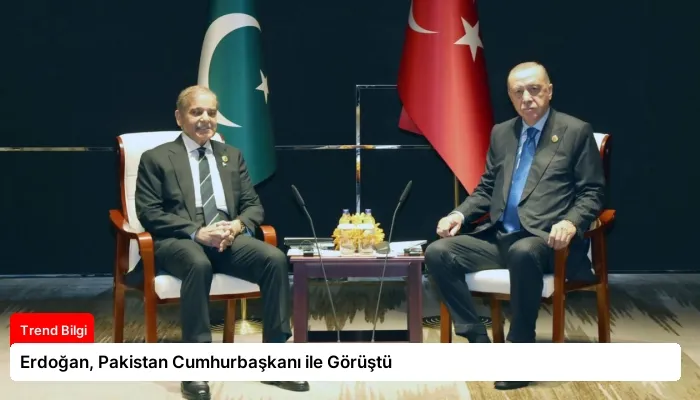 Erdoğan, Pakistan Cumhurbaşkanı ile Görüştü