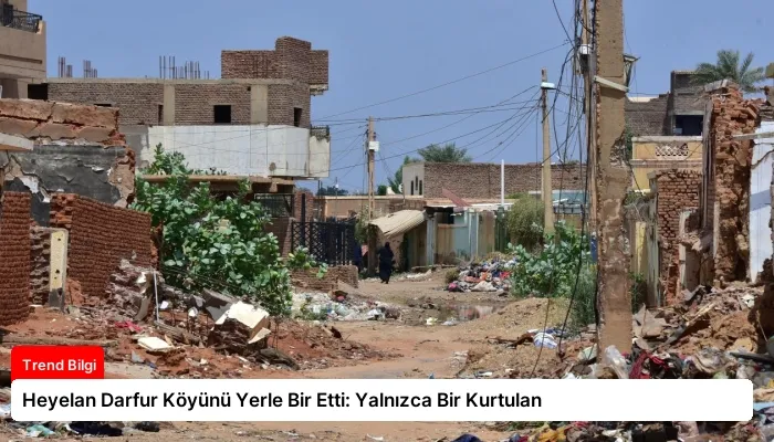 Heyelan Darfur Köyünü Yerle Bir Etti: Yalnızca Bir Kurtulan