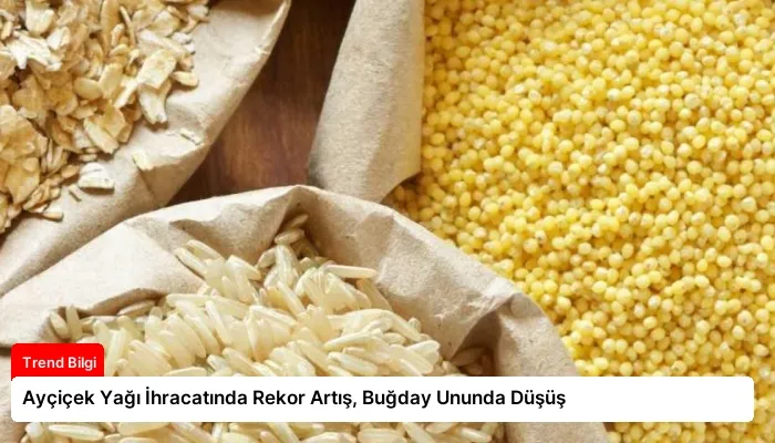Ayçiçek Yağı İhracatında Rekor Artış, Buğday Ununda Düşüş