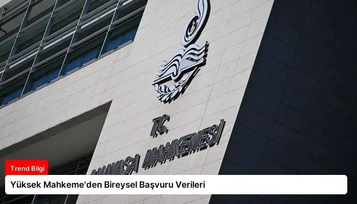 Yüksek Mahkeme’den Bireysel Başvuru Verileri