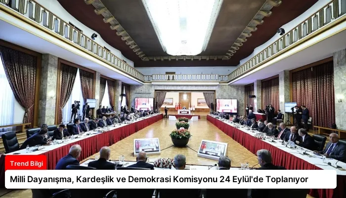 Milli Dayanışma, Kardeşlik ve Demokrasi Komisyonu 24 Eylül’de Toplanıyor