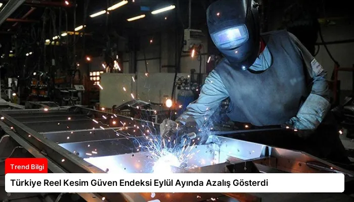 Türkiye Reel Kesim Güven Endeksi Eylül Ayında Azalış Gösterdi