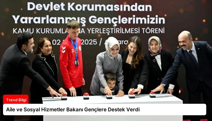 Aile ve Sosyal Hizmetler Bakanı Gençlere Destek Verdi
