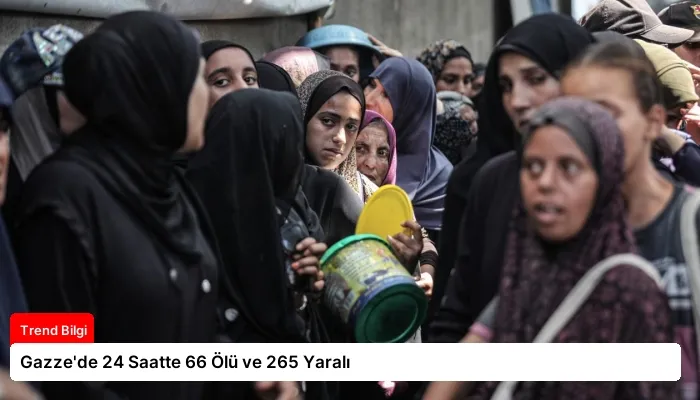 Gazze’de 24 Saatte 66 Ölü ve 265 Yaralı