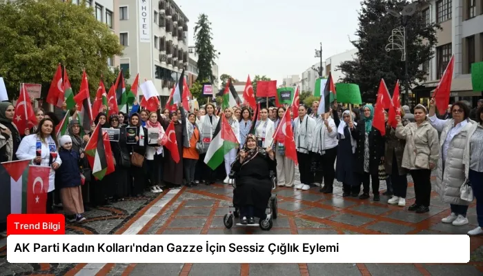 AK Parti Kadın Kolları’ndan Gazze İçin Sessiz Çığlık Eylemi