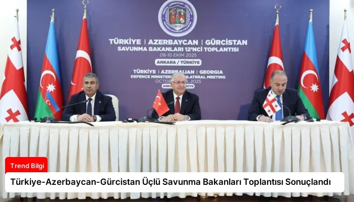 Türkiye-Azerbaycan-Gürcistan Üçlü Savunma Bakanları Toplantısı Sonuçlandı