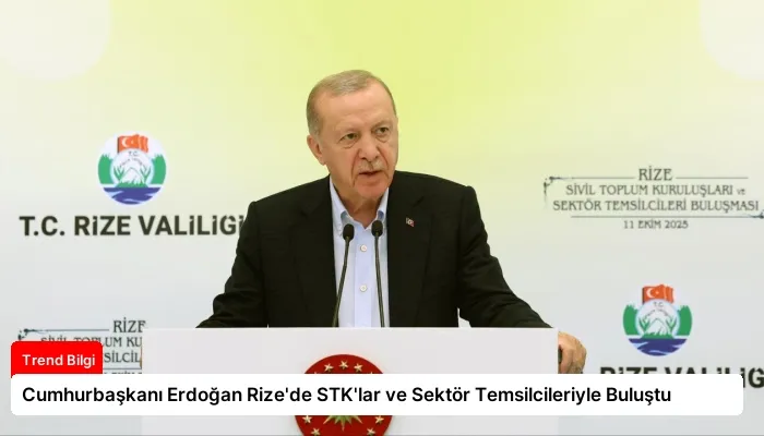 Cumhurbaşkanı Erdoğan Rize’de STK’lar ve Sektör Temsilcileriyle Buluştu