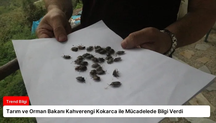 Tarım ve Orman Bakanı Kahverengi Kokarca ile Mücadelede Bilgi Verdi