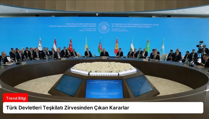 Türk Devletleri Teşkilatı Zirvesinden Çıkan Kararlar
