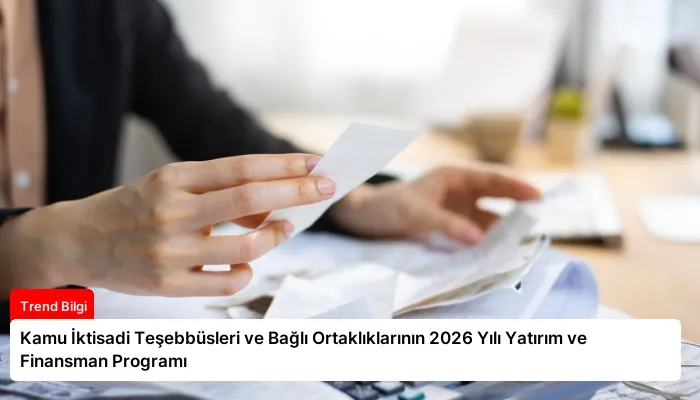 Kamu İktisadi Teşebbüsleri ve Bağlı Ortaklıklarının 2026 Yılı Yatırım ve Finansman Programı