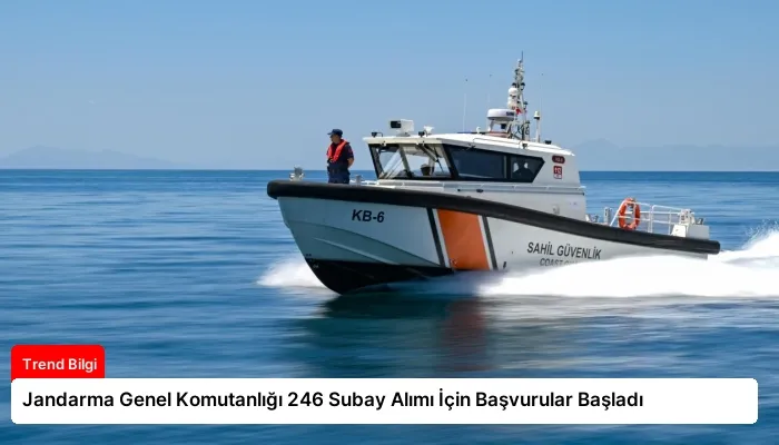 Jandarma Genel Komutanlığı 246 Subay Alımı İçin Başvurular Başladı